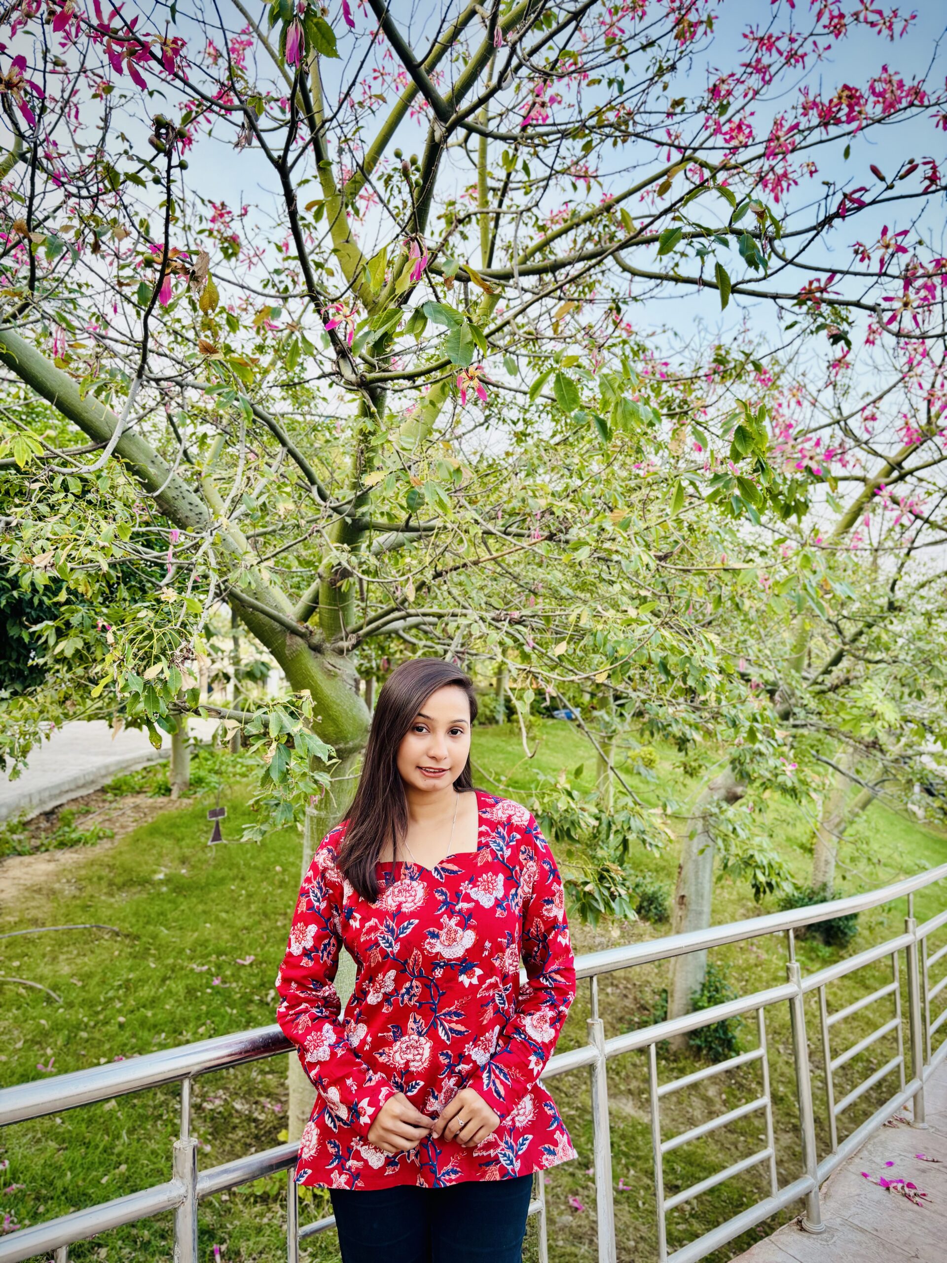 Full Sleeve Floral Kurti