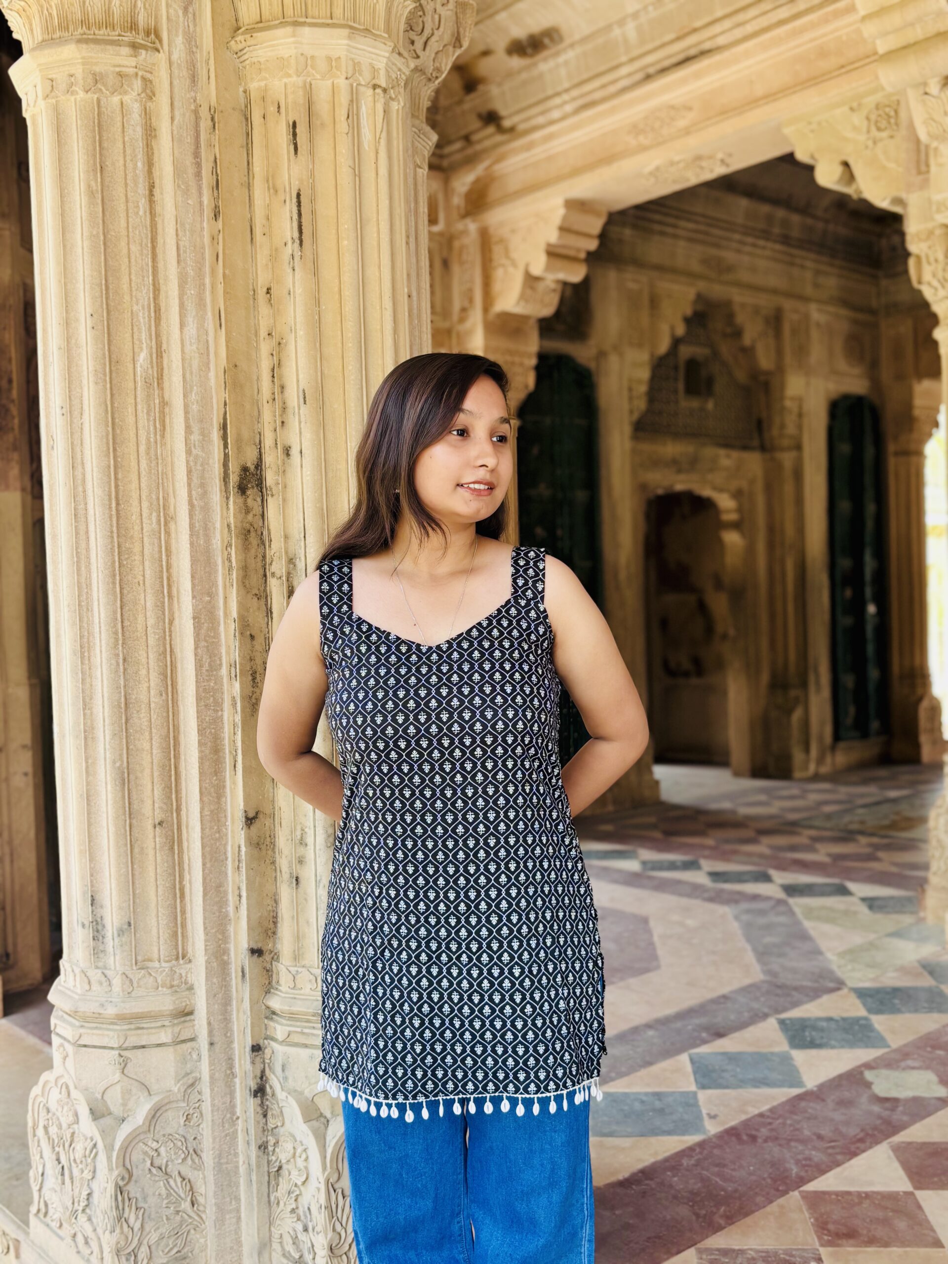 Kali - Block Print Kurti by Liora - Image 3
