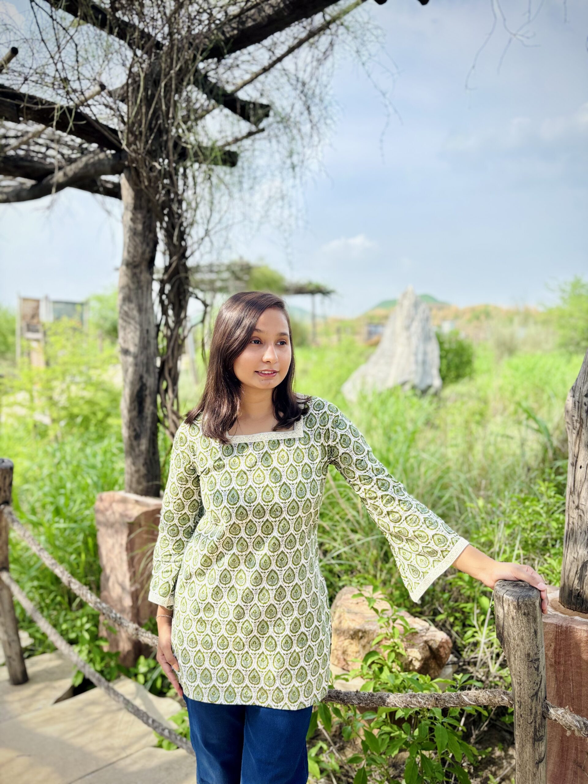 Heer - Bell Sleeve Kurti By Liora