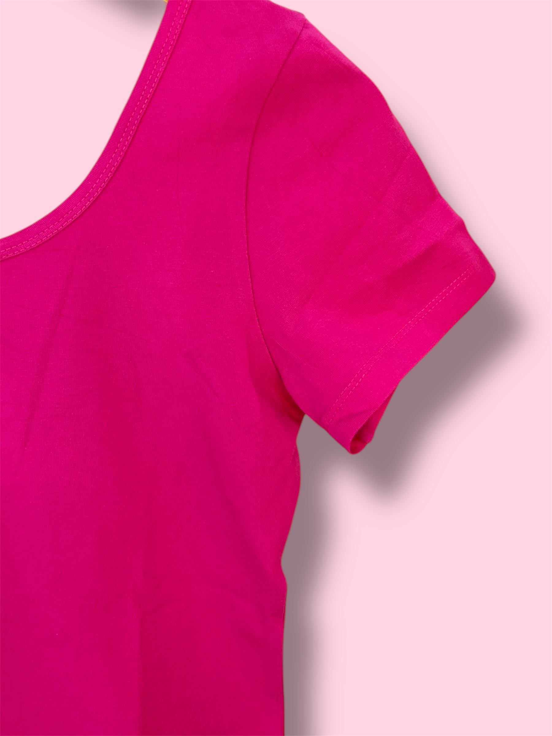 hot pink cotton tshirt - Image 2
